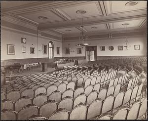 Boston Latin School - 1893 - interior view, assembly hall