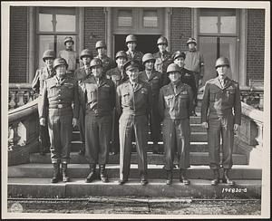 Gen Patton, Bradley, Eisenhower