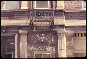 Railing abandoned fire station Salem Street Boston North End