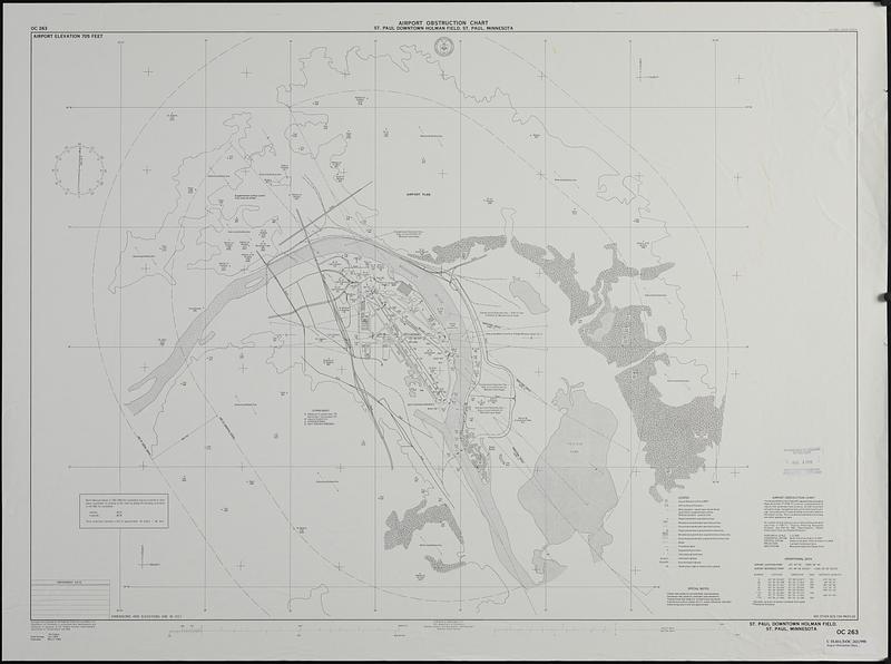 Airport obstruction chart