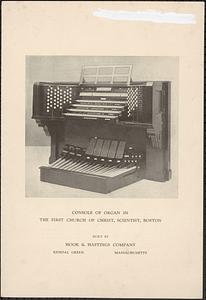 Hook & Hastings Organ