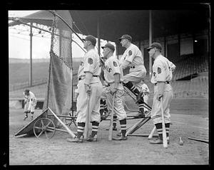 Shanty Hogan, Hal Lee, Bill McKechnie, Randy Moore, Boston Braves, Braves Field