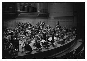 Recording "La Mer" for Victor R.C.A., Dr. K & Boston Symphony Orchestra, also recording mch.