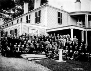 25th reunion group of Harvard class of 1880.