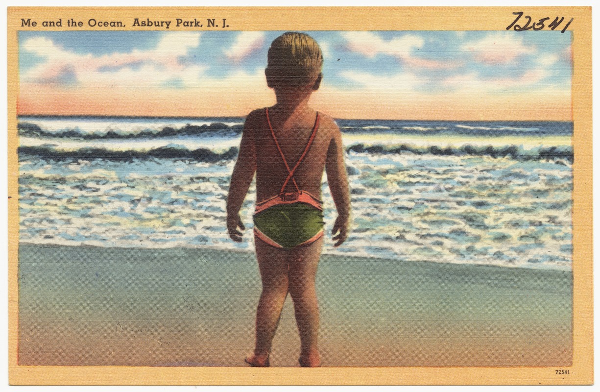 Me and the ocean, Asbury Park, N. J.