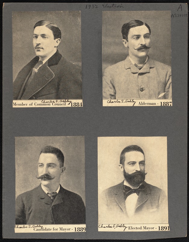 Series of 8 images of Charles S. Ashley