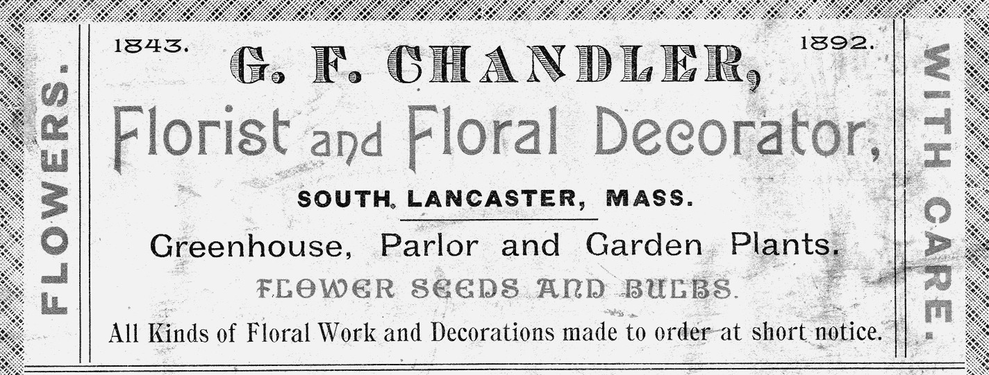 G. F. Chandler business card
