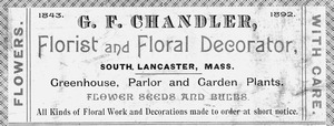 G. F. Chandler business card