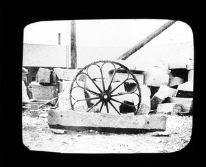 Granite Railway gear wheel of car