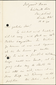Alexander, Samuel, 1859-1938 autograph letter signed to Hugo Münsterberg, London, 16 August 1890