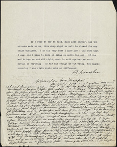 Bertling, Karl O., fl. 1912 autograph letter signed to Hugo Münsterberg, Berlin, 08 May 1913