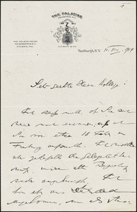 Bonn, Moritz J. (Moritz Julius), 1873-1965 autograph letter signed to Hugo Münsterberg, Newburgh, N.Y., 10 July (?) 1914