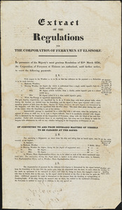 Extract of the Regulations for the corporation of Ferrymen at Elsinore