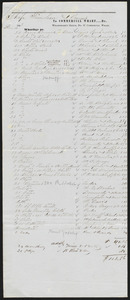 Freight and passenger list of the ship Timoleon from Boston to New Orleans, Benjamin Freeman, master, Nathaniel Winsor, Jr. agent or owner?