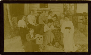 Portrait of students at Lake Asquam, N.H.