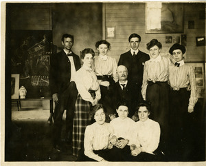 Group of students with faculty