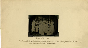 Tin type of Class D group of students
