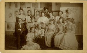 A group of students with faculty after graduation of 1894