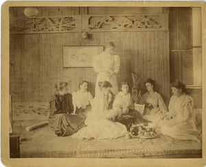 A group of students having tea