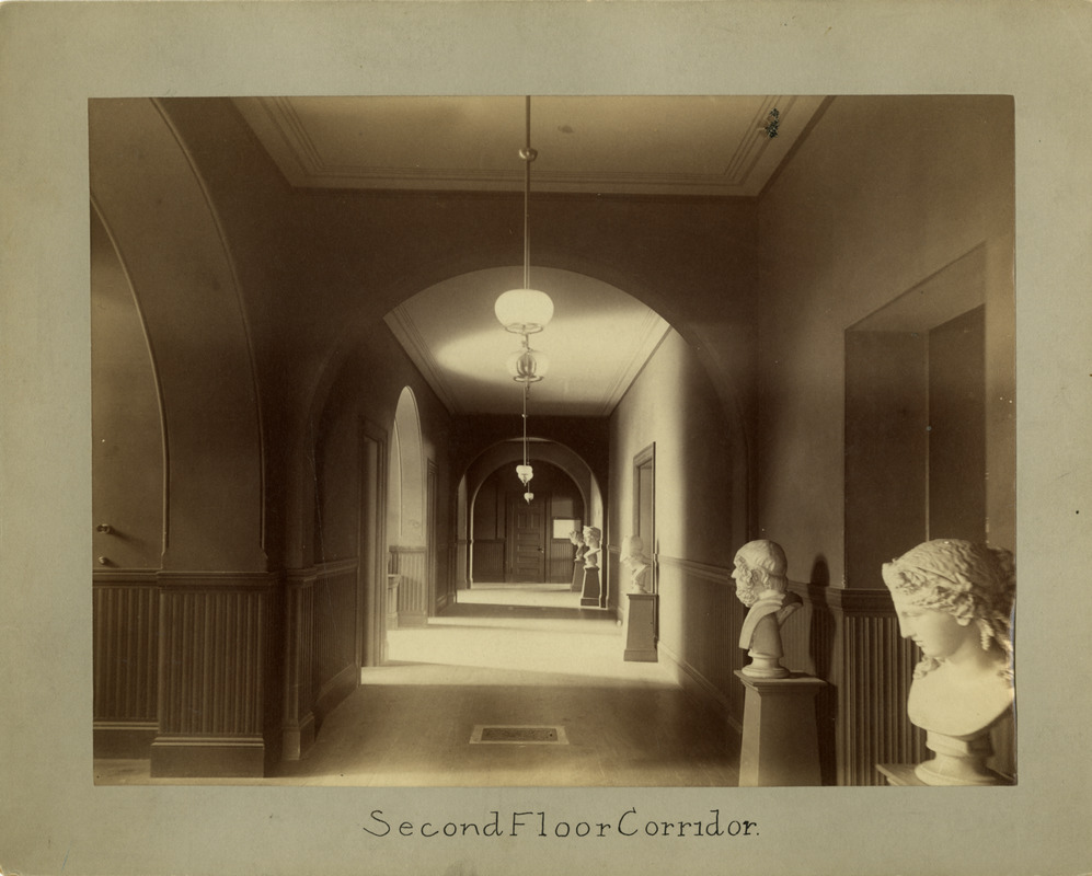 Second floor corridor, Newbury Street Campus