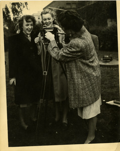 Students with view camera