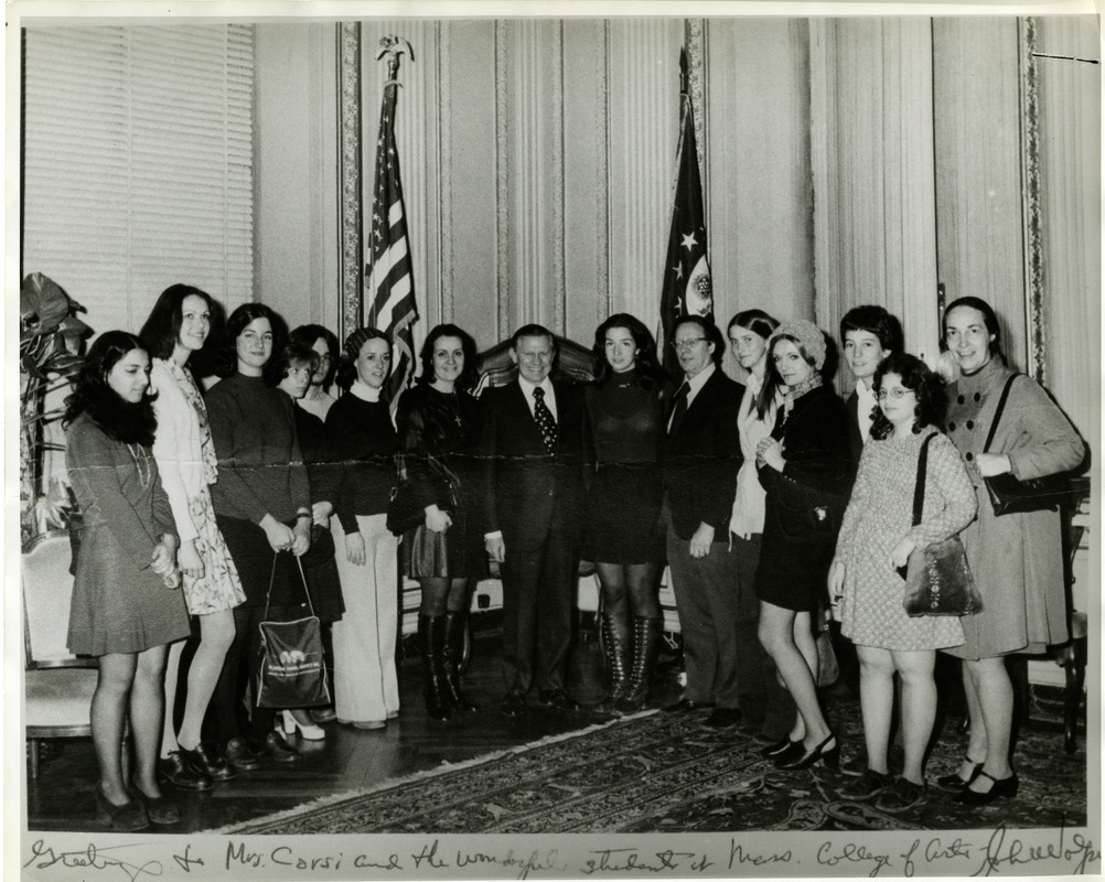 Student group at the US Embassy in Rome