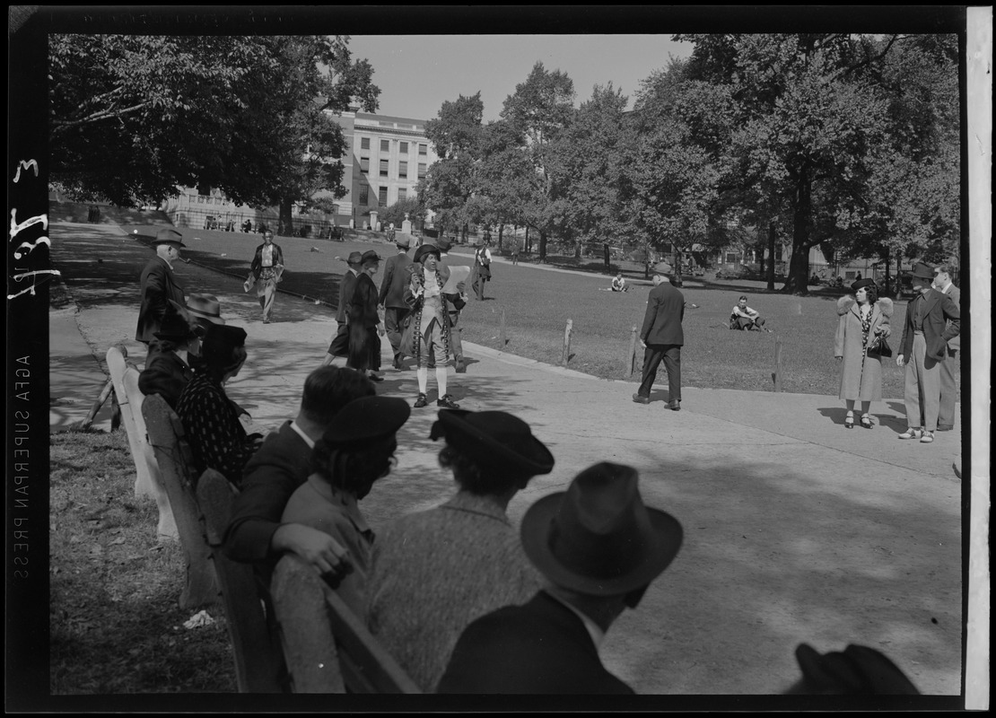 Town crier in Boston Common