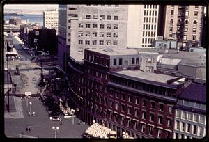 Buildings facing City Hall Plaza, Boston