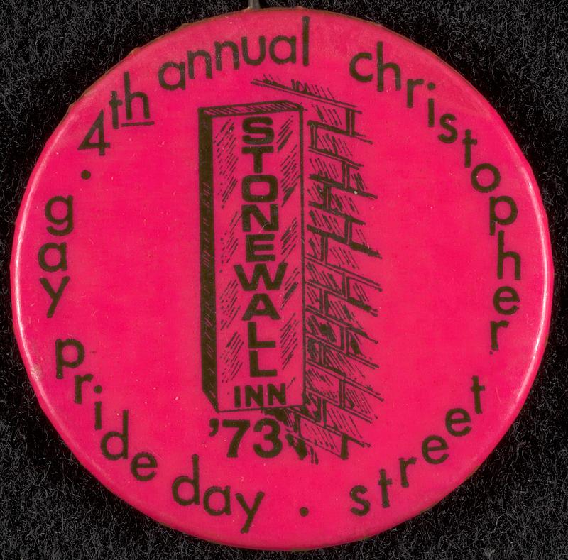 4th Annual Christopher Street Gay Pride Day 1973 button