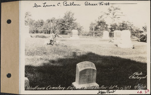 Willis Ballou, Woodlawn Cemetery, new section, lot 33, Enfield, Mass., Sept. 7, 1928