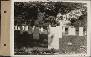 Horace Stoddard, Woodlawn Cemetery, old section, lot 52, Enfield, Mass., Sept. 8, 1928