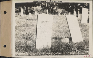 David Cutting, Woodlawn Cemetery, old section, lot 63, Enfield, Mass., Sept. 10, 1928