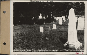 Horace Ward, Woodlawn Cemetery, old section, lot 84, Enfield, Mass., Sept. 10, 1928