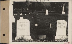 William M. Randall, Woodlawn Cemetery, old section, lot 89, Enfield, Mass., Sept. 10, 1928