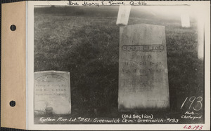 Cutler Rice, Greenwich Cemetery, lot 251, Greenwich, Mass., ca. 1928