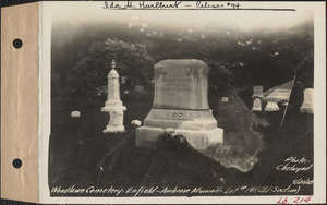 Ambrose Munsell, Woodlawn Cemetery, old section, lot 191, Enfield, Mass., Sept. 20, 1928