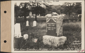 David R. Huntley, Pine Grove Cemetery, lot 89, North Dana, Mass., Sept. 26, 1928