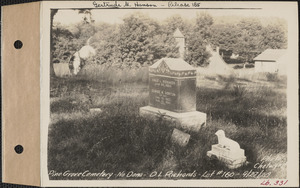 David L. Richards, Pine Grove Cemetery, lot 160, North Dana, Mass., Sept. 27, 1928