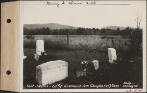 Holt - Nevins, Greenwich Cemetery, Douglas Extension, lot 4, Greenwich, Mass., ca. 1928