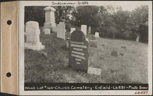 Wood, Church Cemetery, lot 160, Enfield, Mass., ca. 1930-1931
