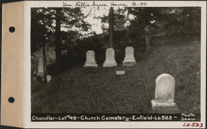 Chandler, Church Cemetery, lot 48, Enfield, Mass., ca. 1930-1931