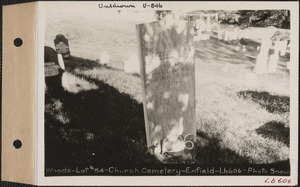 Woods, Church Cemetery, lot 54, Enfield, Mass., ca. 1930-1931