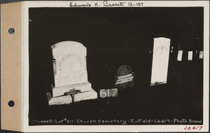 Bassett, Church Cemetery, lot 211, Enfield, Mass., ca. 1930-1931