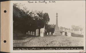 Crosby - Davis, Church Cemetery, lot 99, Enfield, Mass., ca. 1930-1931