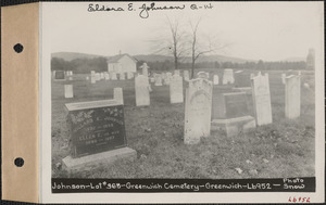 Johnson, Greenwich Cemetery, Old section, lot 368, Greenwich, Mass., ca. 1930-1931