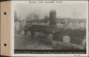 Haskell, Greenwich Cemetery, Old section, lot 343, Greenwich Mass., ca. 1930-1931