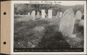 Berry, Pelham Hollow Cemetery, lot 154, Prescott, Mass., ca. 1930-1931