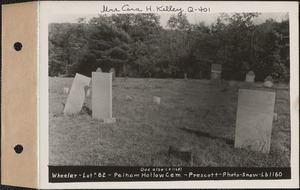 Wheeler, Pelham Hollow Cemetery, lot 82, Prescott, Mass., ca. 1930-1931