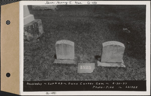 Doubleday, Dana Center Cemetery, lot 43, Dana, Mass., Apr. 30, 1937