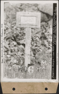 Eugene Joslyn, Golden Lake Cemetery, lot 29, New Salem, Mass., May 23, 1939